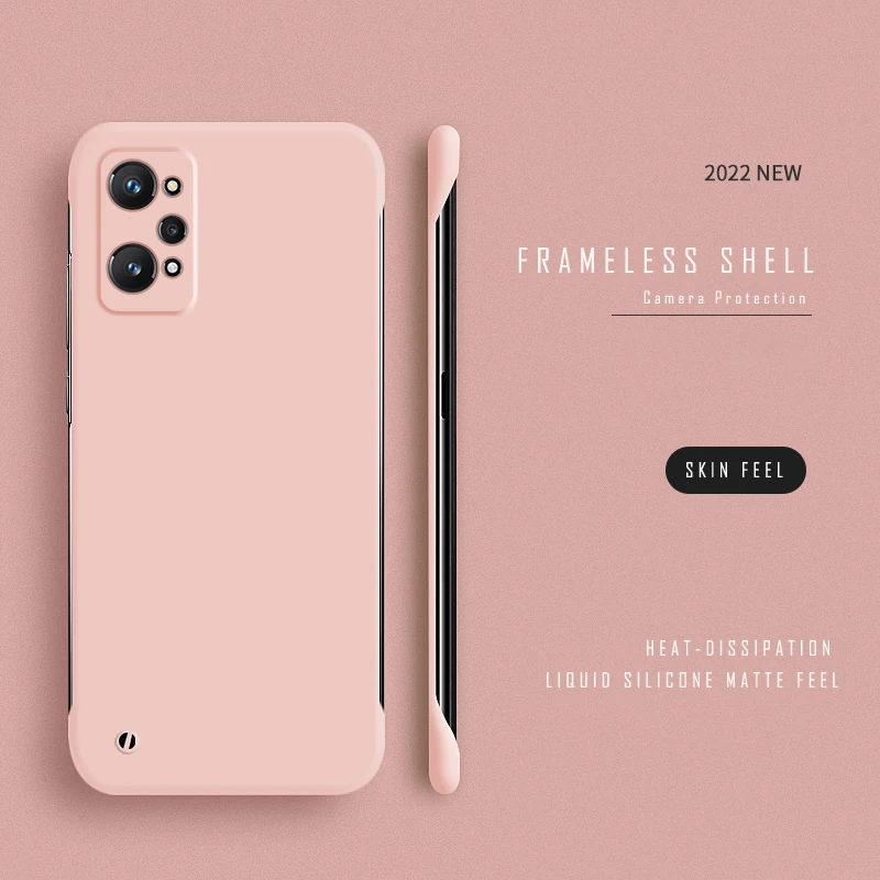 Εξαιρετικά λεπτή σκληρή θήκη υπολογιστή χωρίς πλαίσιο για OPPO A91 A31 A5 A9 2020 Realme GT Master Explore GT Neo 2 3 Ματ Θήκες καλύμματος_voghion.com