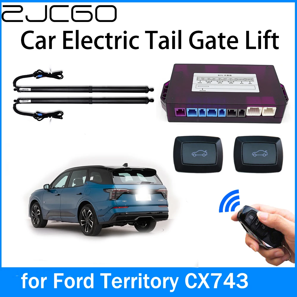 

ZJCGO Car Power Trunk Electric Suction Tailgate Intelligent Tail Gate Lift Strut for Ford Territory CX743 2018 2019 2020 2021