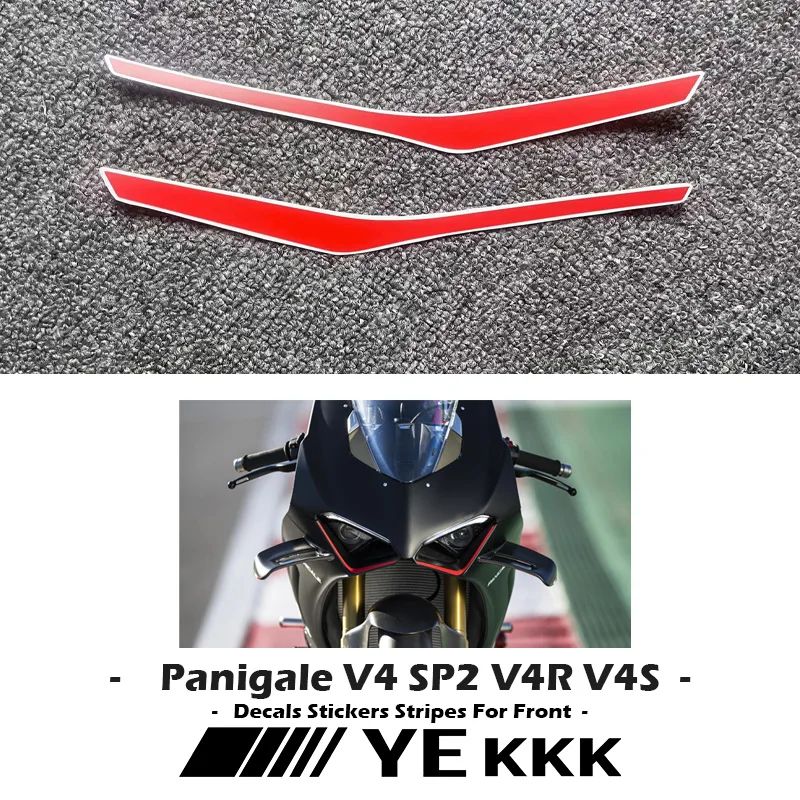 For Ducati Panigale V4 SP2 V4R V4S V4SP Decals Stickers Stripes for Front  Fairing Motorcycle Front Sticker