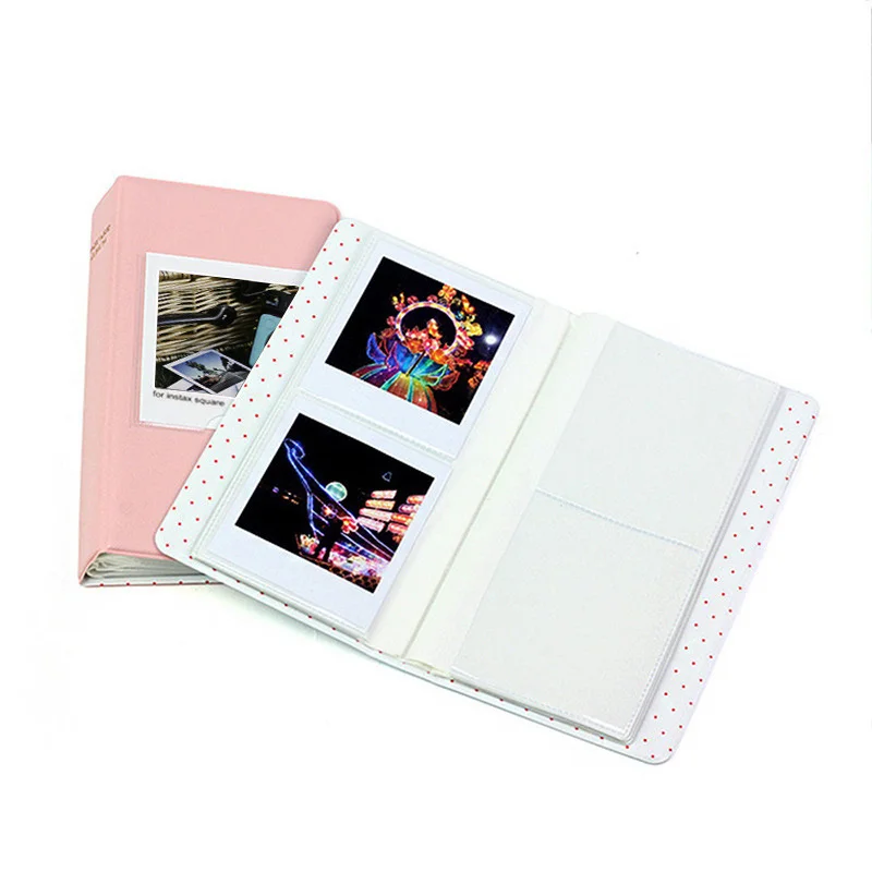 80 Pockets Retro PU Photo Album Fit For Instax Square Film For Fujifilm SQ1 SQ6 SQ20 SQ10 SP3 Camera Accessories
