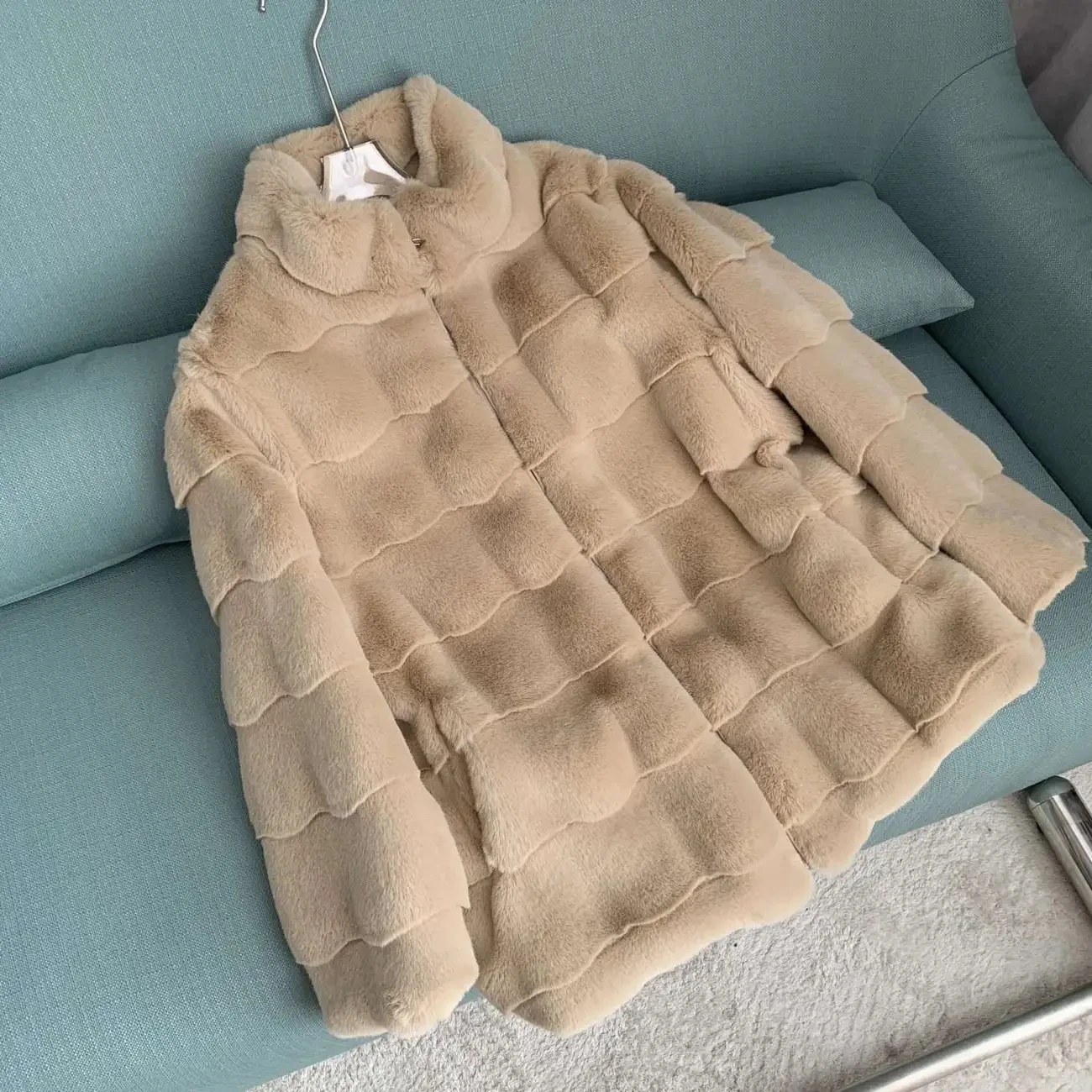 Autumn And Winter Models Lined With Cotton Fur Coat Imitation Mink Hair Korean Version  Small Fragrance Wearing Extrathick Coat
