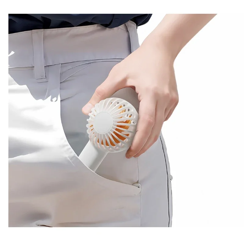 Qualitell 휴대용 미니 팬 3 속도 저소음 1200mAh Type-c 충전 휴대용 소형 팬 쿨 포켓 팬 86g 어린이/성인
