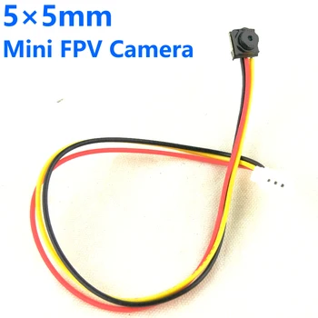 FPV Mini Camera 5x5mm 700TVL 3.6mm Lens Small Micro CMOS Color Video Camera with Mic/Audio for FPV Quadcopter/Racing/Drone 1