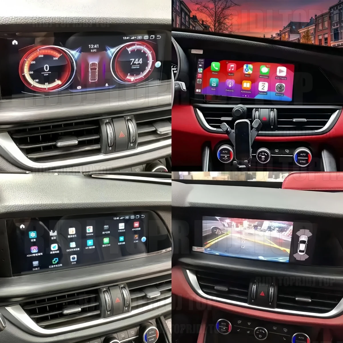 Nuovissimo 2025: Autoradio Android 14 da 10.25'' per Alfa Romeo Stelvio Giulia Ram 2015-2020 con Navigazione GPS, WIFI, DSP, 4G e Apple Carplay - Image 4