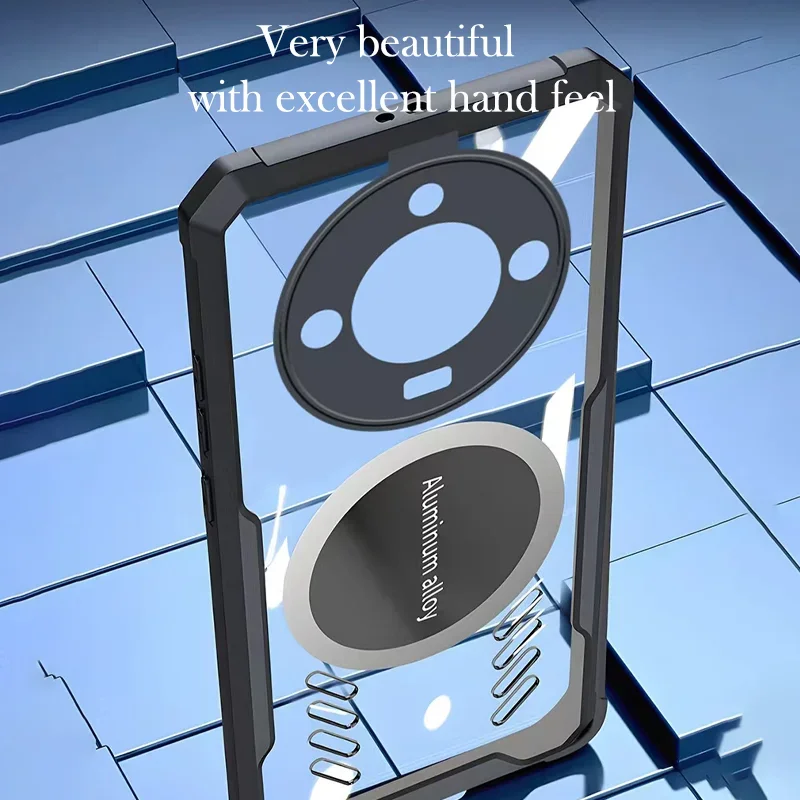 Enhanced Cooling Heat Dissipation Transparent Phone Case with Airbag Anti-Drop Protection