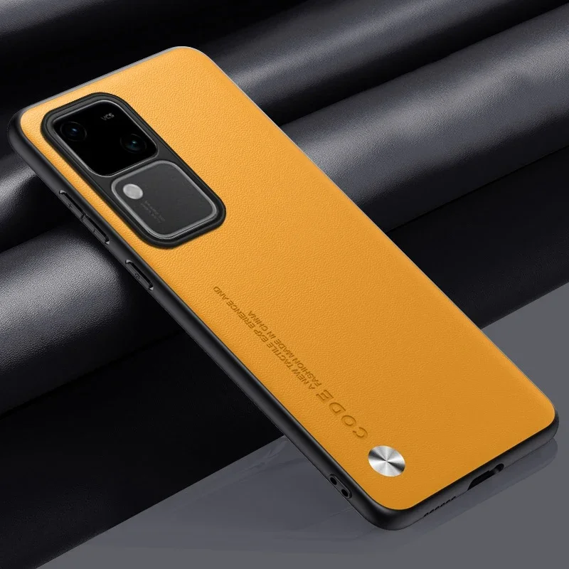 Luxury PU Leather Matte Silicone Shockproof Phone Case - Full Protection Back Cover