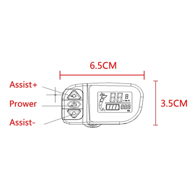   LCD ÷ 6  Tongsheng TSDZ2 ÷, ̵ ̺  ٱ Ebike   