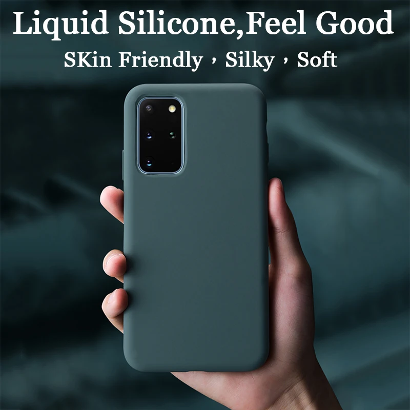 Luxury Original Liquid Silicone Soft Phone Case Cover