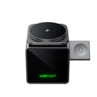 ACEFAST 3 in 1 Magnetic Wireless Charging Station For iPhone 17 16 Pro Max Electric Flip Charger with USB C Cable For iWatch E34 - Image 5