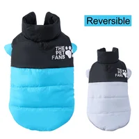 Camping Dog Jacket Coat For Small Medium Dogs Cats Winter Warm Puppy Clothing with Leash Hole Windproof Chihuahua Pug Apparel