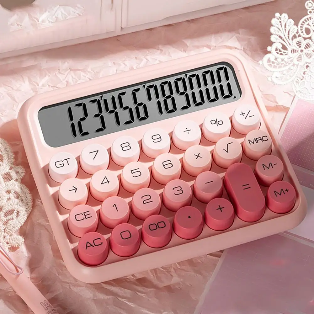

Typewriter Style Calculator Professional 12-digit Calculator with Silent Mechanical Switch Big Buttons Gradient for Accountants