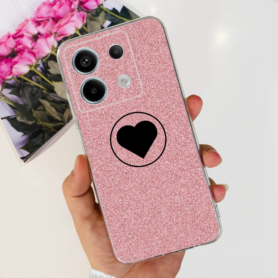 Chic Painted Clear Silicone Phone Case with Bumper Protection