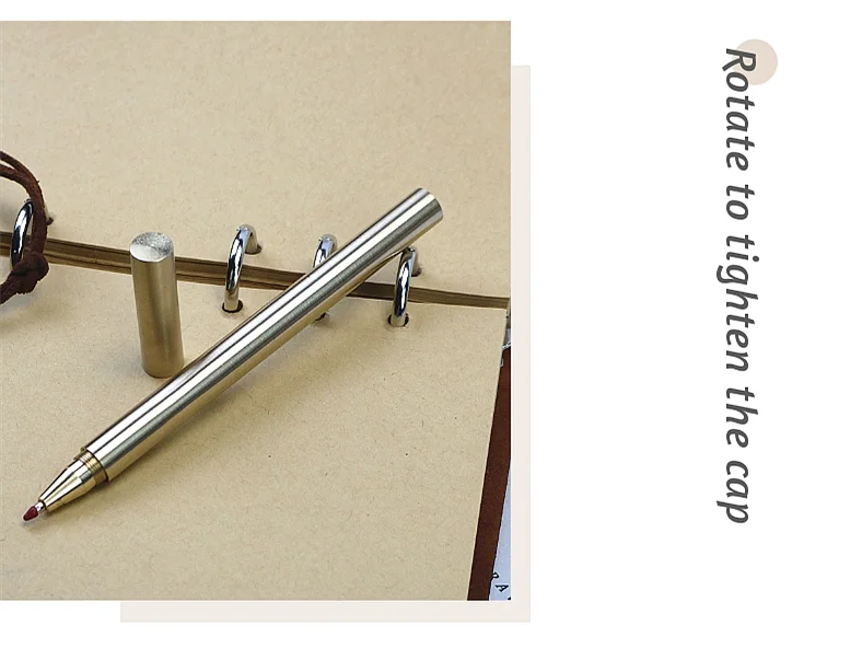 Free custom text high quality pure Copper gold Roller ball Pen 0.5mm blue black Gel Pen Student Employee Gift Pen 6 S816d0c6ce3804fb288c4ed1d52bebbf4r