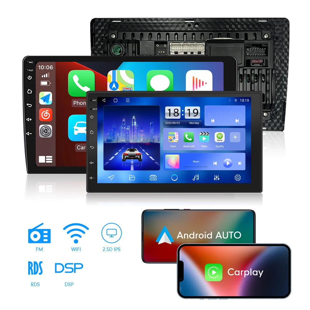 

7/9/10/10.33/13.1 Inch Double Din Car Stereo 2 Din Android Car Radio Android Auto Carplay Audio Car DVD Player Navigation GPS