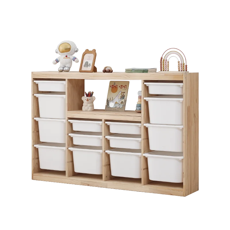 Children's Toy Cabinet Sets Storage Organizer Kids Baby Plastic Trunk Toys Child Save Bookstore Furniture Rack Closet Store