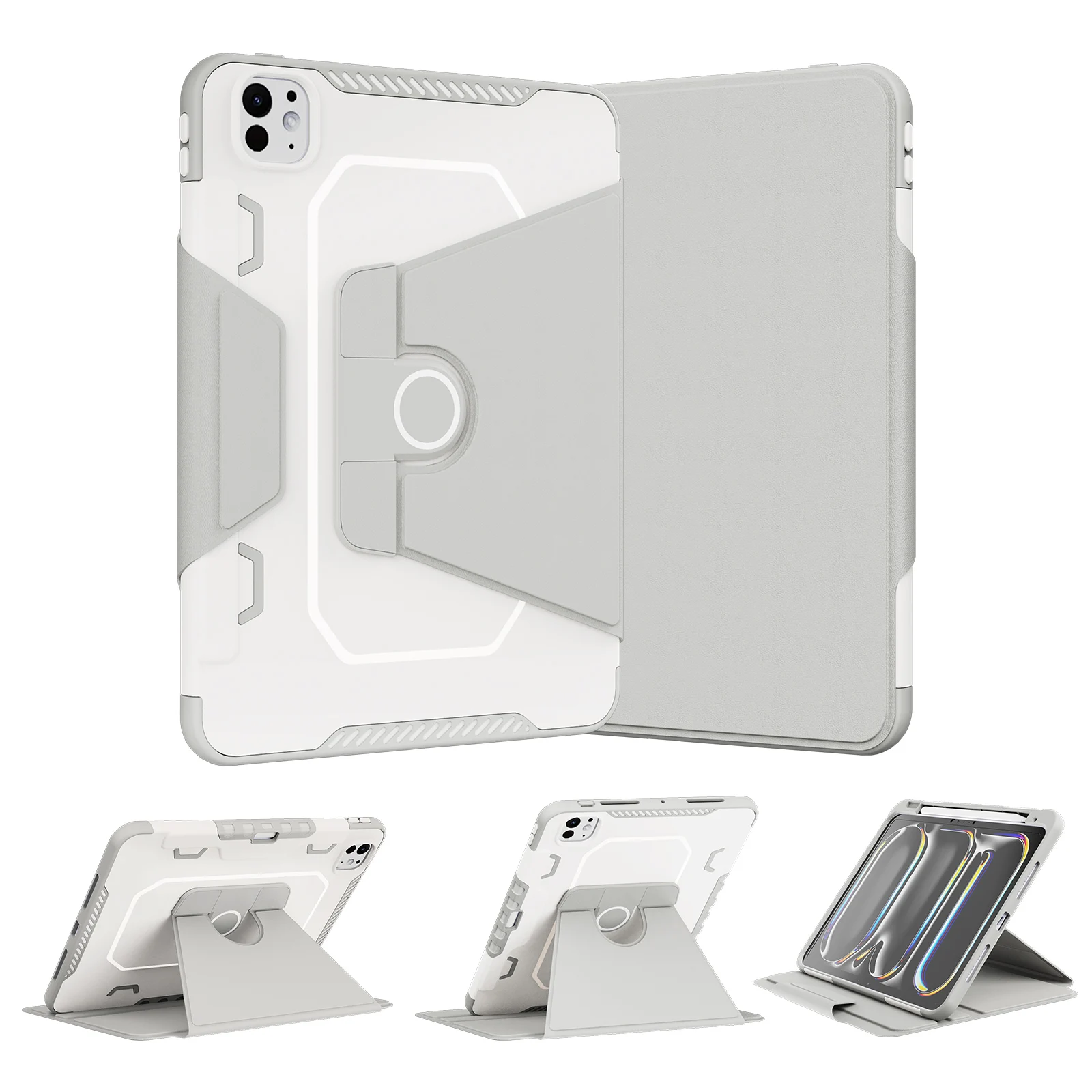 Durable Heavy Duty Shockproof Folio Stand Tablet Case