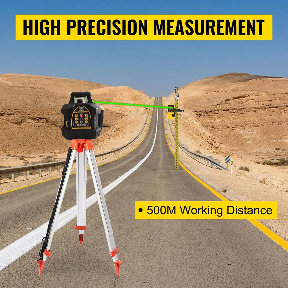 Heipoe 206G 500m measure range Green beam self-leveling rotary laser level with