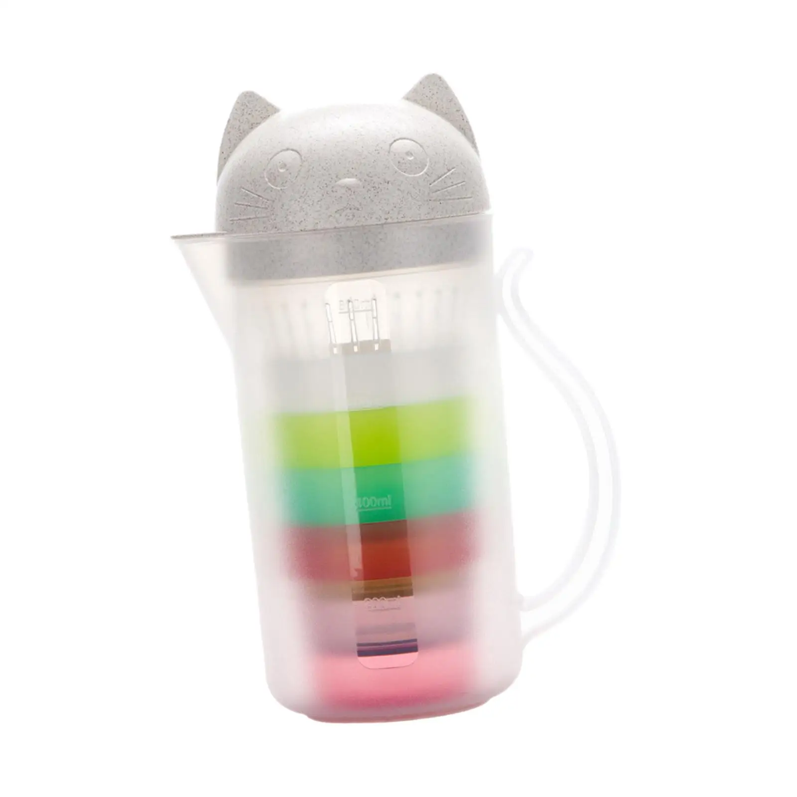 Water Pitcher with Lid Heat Resistant Cute Portable Beverage Serveware for Coffee Hot/Cold Water Milk Homemade Beverage Parties