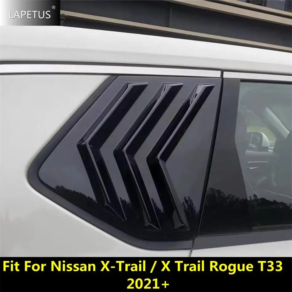 

Side Vent Rear Window Louvers Quarter Spoiler Panel Cover Trim For Nissan X-Trail / X Trail Rogue T33 2021 2022 2023 Accessories
