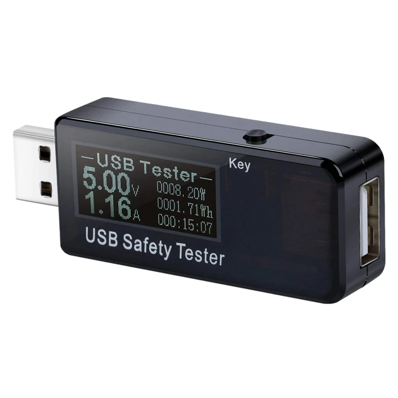 

Цифровой USB-тестер, ручной измеритель емкости и емкости вольтметра, 5,1 А, 30 В постоянного тока для зарядки