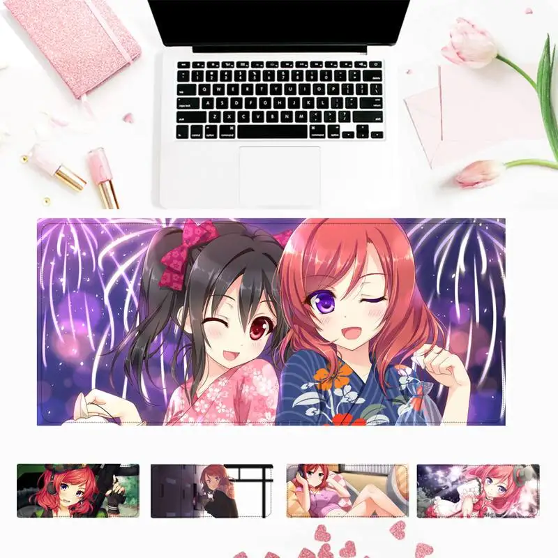 Коврик для мыши Nice Love Live Maki Nishikino компьютерный Настольный коврик Overwatch/CS GO большой