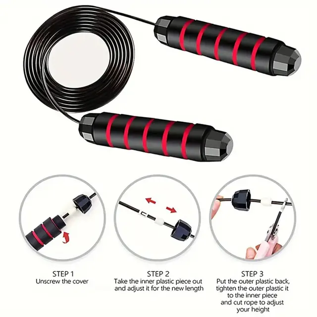 Bearing steel wire skipping rope adult weight loss skipping rope sports equipment 3