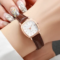 Fashion Small Dial Women Quartz Watch Ladies Simple Leather Band Wristwatches（Without Box） 3