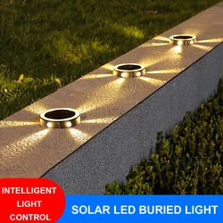 Solar LED Buried Light Outdoor Waterproof Lawn Pathway Night Light Garden Courtyard Decor Lamp