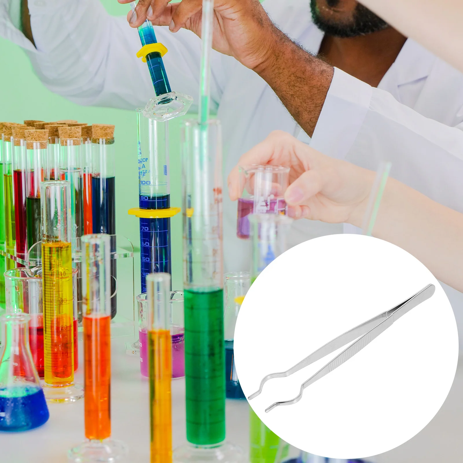 

Tweezers Test Tube Clamp Centrifuge Clip Accessories Metal Experimental Laboratory Equipment