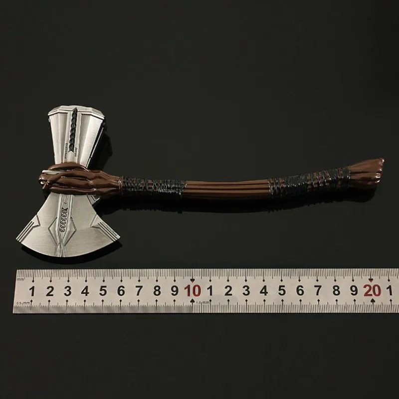 Thor Hammer TheAvengers Quake Stormbreaker Boys Anime Game Keychain Mjolnir Weapon Model Katana Samurai Swords Gifts Toys Boyss 3