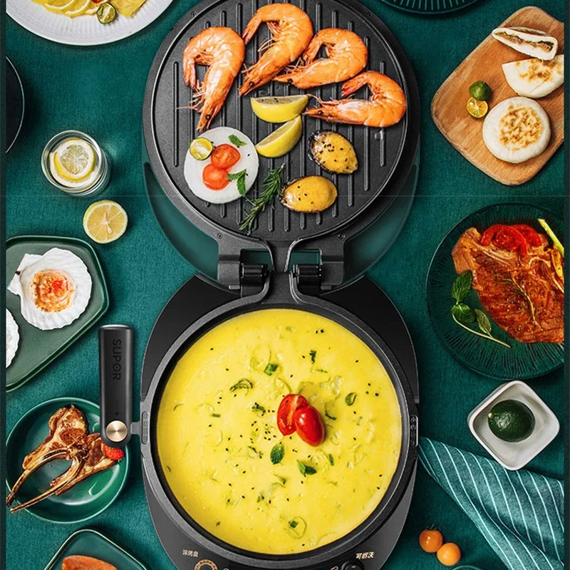 1500W Electric Pancake Pan Removable and Washable Home Double-sided Heating Baking Pancake Pan Pancake machine JD30R827A 4
