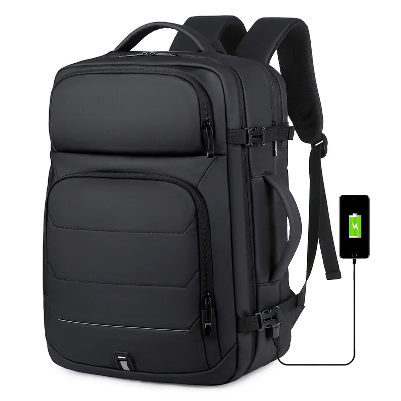 Expandable Large-capacity Backpack USB Charging Port 15 Inch Laptop Bag Waterproof Multifunctional Business Travel Bag Wholesale