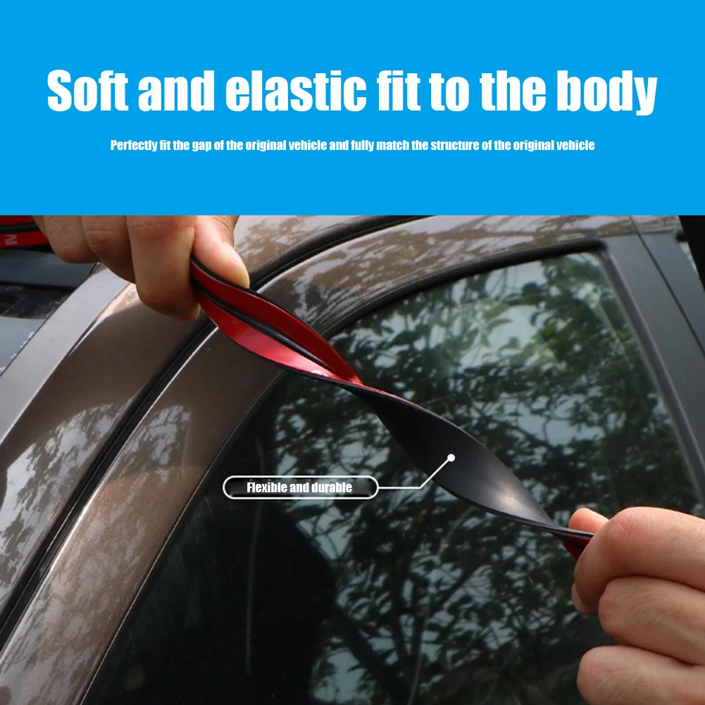 Rubber Car Window Edge Seal Strip Black Waterproof