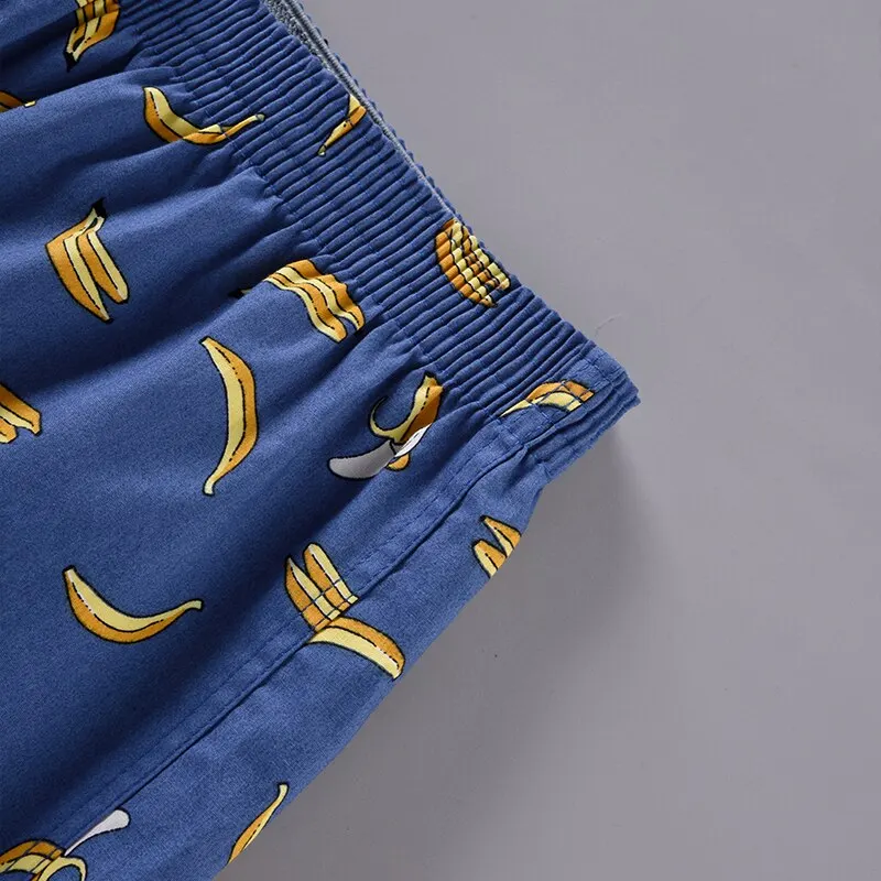 Men's Boxer Shorts Cotton Loose Short Home Wear Comfortable Printed Underwear