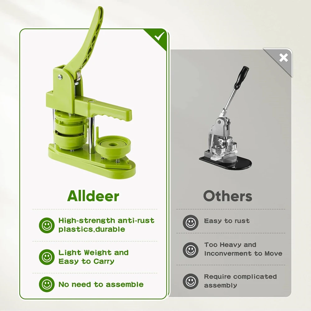 Badge Pin Button Maker Machine 25-58MM Badges Button Press Machine Making Art Handicrafts Parts Magnet Maker badge maker,button maker machine,magnet maker