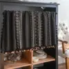 American Style Geometric Printed Half Curtain for Kitchen Small Window 1Pcs Dustproof Curtain 1