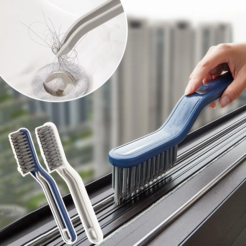 Crevice Cleaning Brush, Gap Cleaning Brush for Household Kitchen Bathroom  Tiles Window Track Cleaning Brush Crevice Cleaning Tool (Crevice Brush - 3)