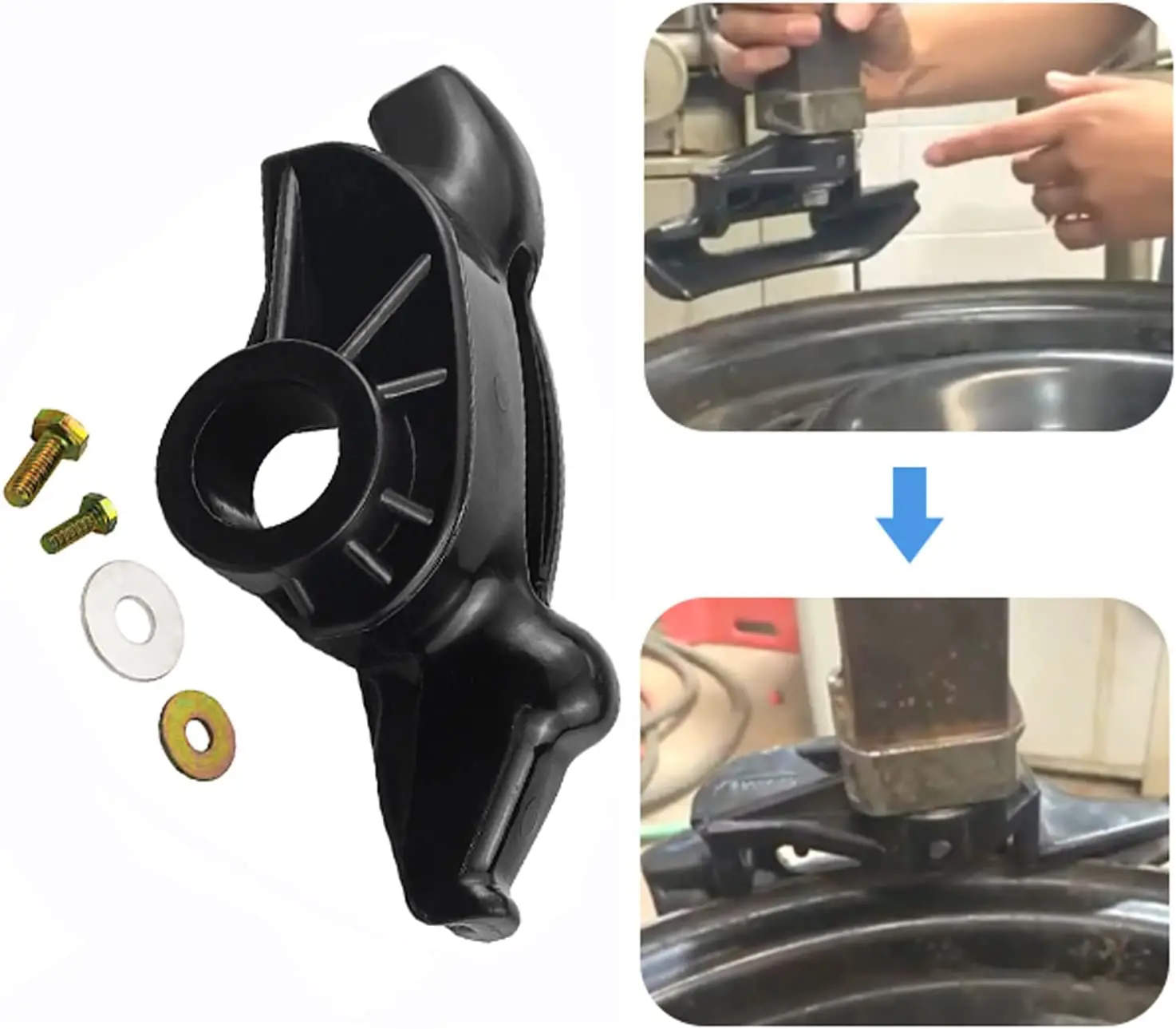 Keenso Duck Head Kit, Black Tire Changer Machine Supporto in nylon di plastica Demount Duck Head Kit Dia 28mm 30mm(30mm