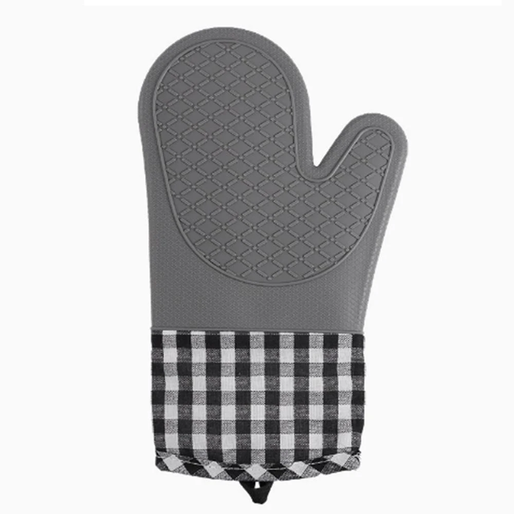 Silicone Non-Slip Kitchen Gloves - Hand Washable