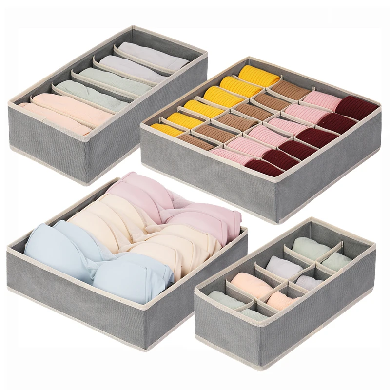 Elegante organizador de armario, caja de almacenamiento sin olor, capacidad  apilable, caja de almacenamiento con ventana transparente de ropa,  organizador de armario - AliExpress