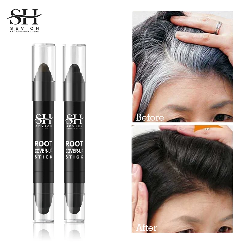 Sevich 3.8g Hairline Concealer Pen Waterproof Neutral Hair Coloring Pen Cover Up White Hair Control Hair Root Edge Repairing Pen