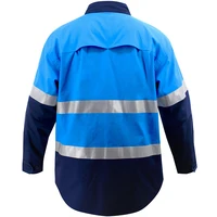 Hi Vis Men Work Shirt - 100% Cotton