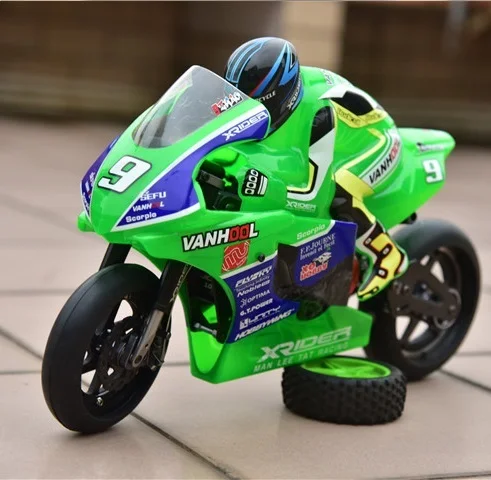X-Rider 1:5 Scorpio RC Motorcycle MOTO GP Fiberglass CNC Metal Frame Classic Model Scooter with Disc Brake 5