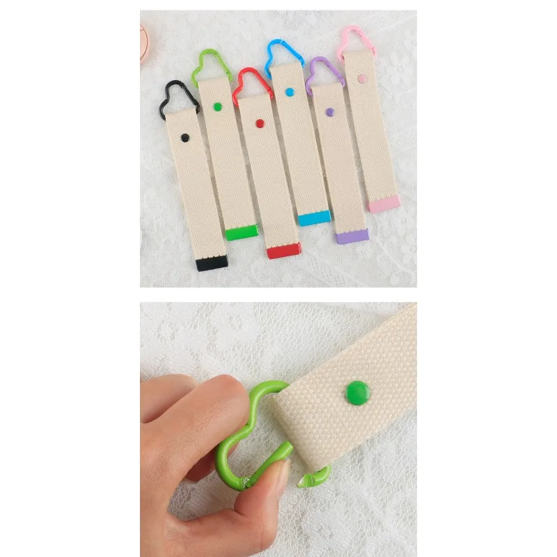 맞춤형 로고 키체인 블랭크 웨빙 러브 체인 개인 맞춤 인쇄 텍스트 키체인 모양 캔버스 면 벨트 키링 도매