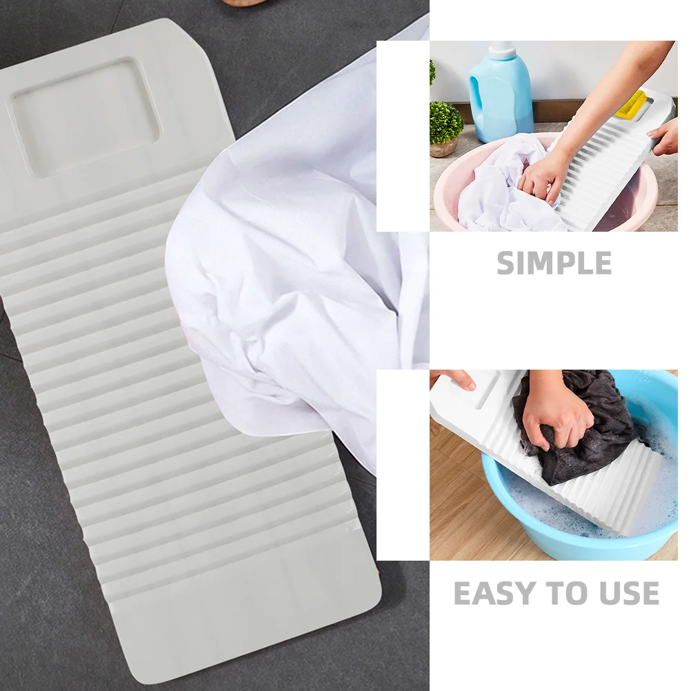 Washboard Portable for Hand Washing Machine Backing Plate Clothes Abs Laundry Small Washboards Travel 5