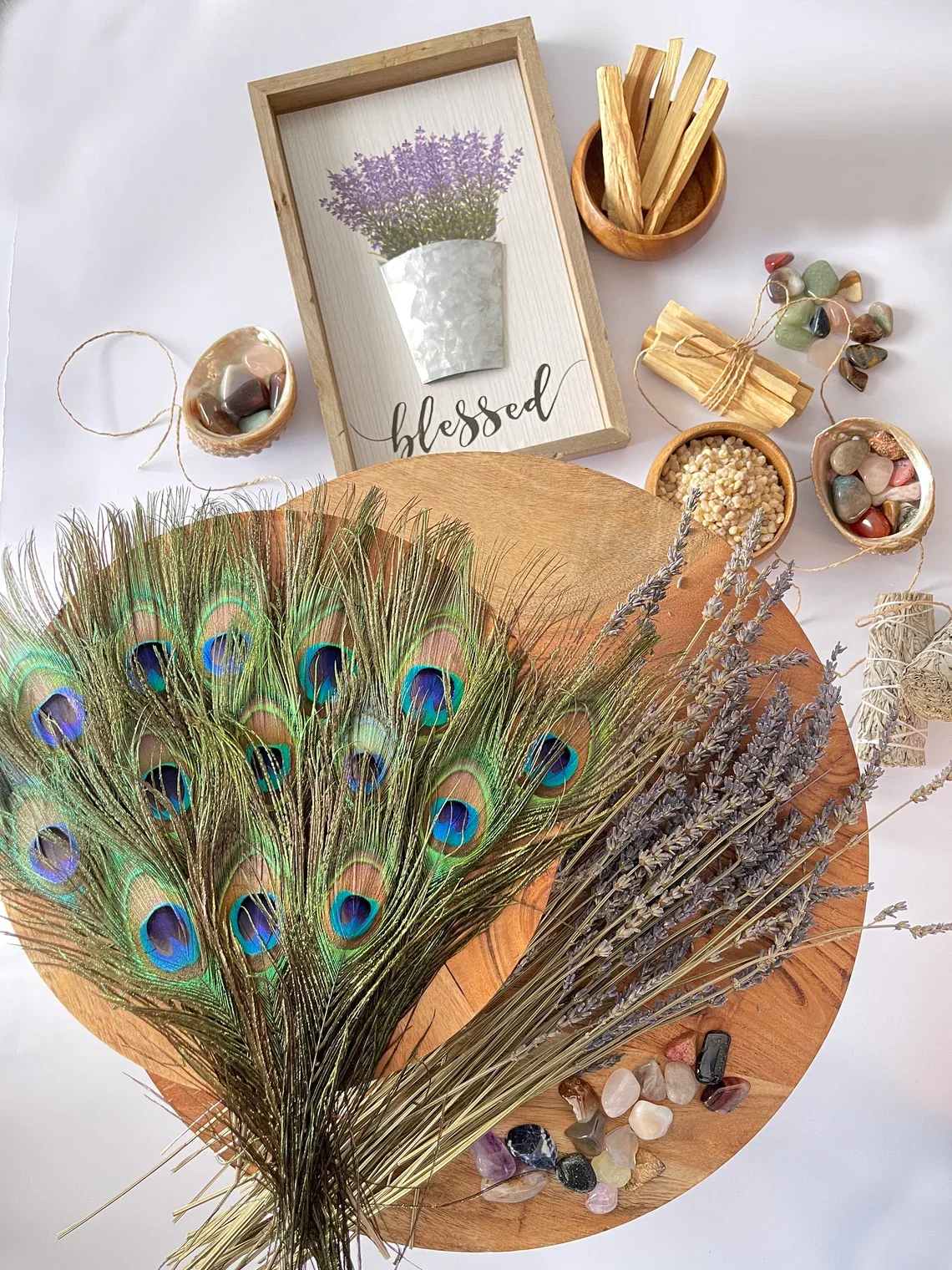 10PCS Natural Peacock Feathers 25-30cm for Wedding Vase Table