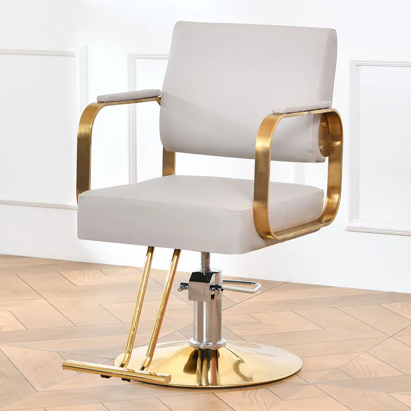 

cheap price modern rose gold hairdressing saloon barber shop chair hair salon equipment barber chairs for beauty salon