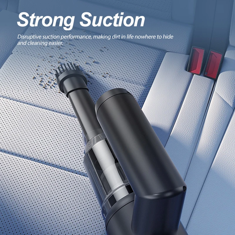 مكنسة كهربائية محمولة قوية لاسلكية - مثالية لإزالة...