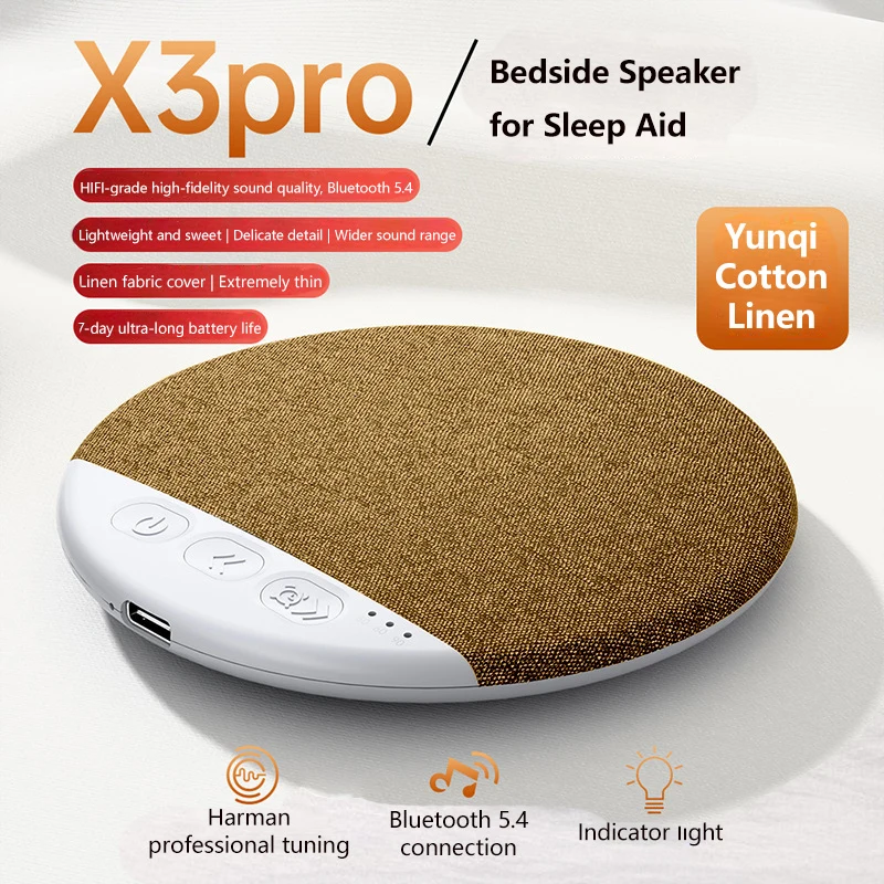 Compact Under-Pillow Bluetooth Speaker for Improved Sleep with Wireless HiFi Stereo Sound