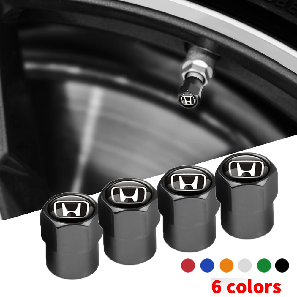 4pcs tire valve caps stem cover for Honda Jazz Fit etc.